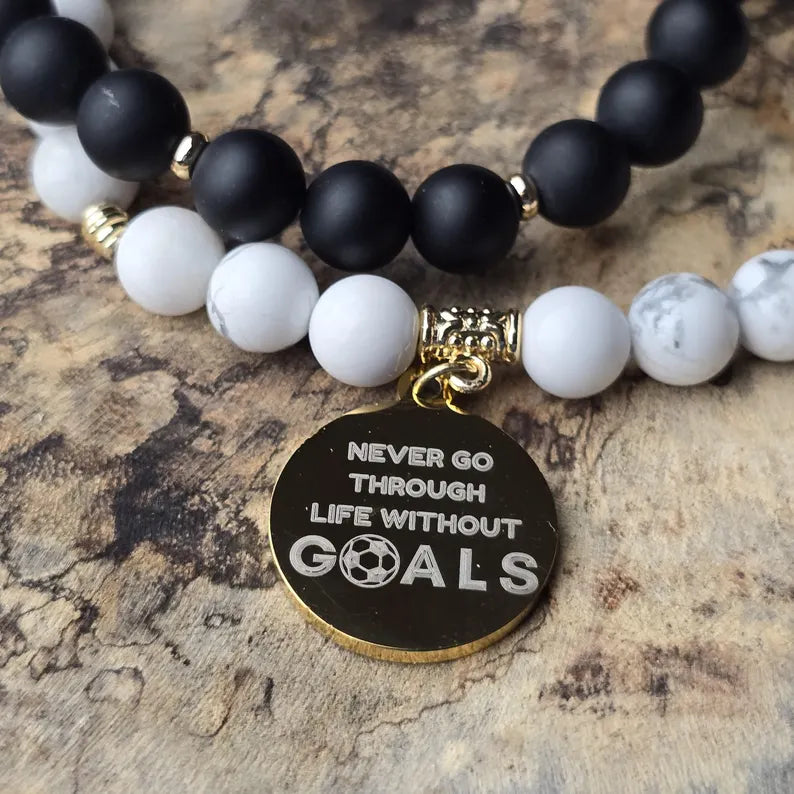Custom Women's Soccer Team Beaded Bracelet