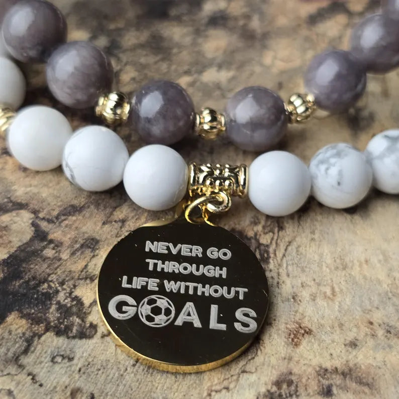 Custom Women's Soccer Team Beaded Bracelet
