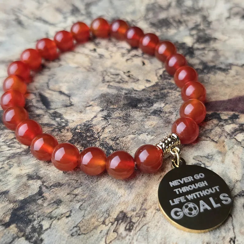Custom Women's Soccer Team Beaded Bracelet