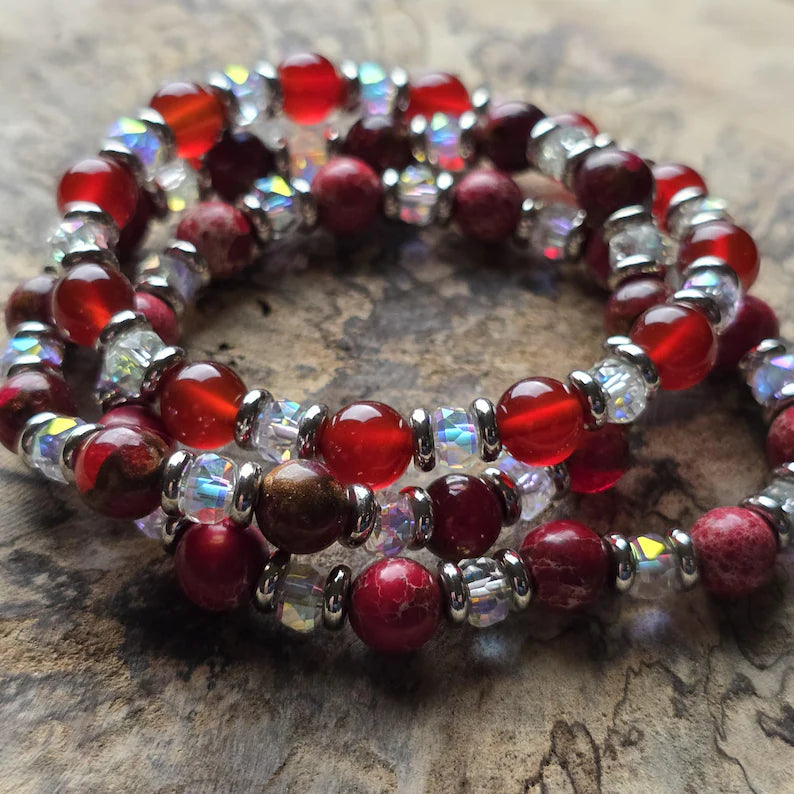 Bible Verse Christian Bracelet - Pray, Trust, Wait  Custom Beads and Message