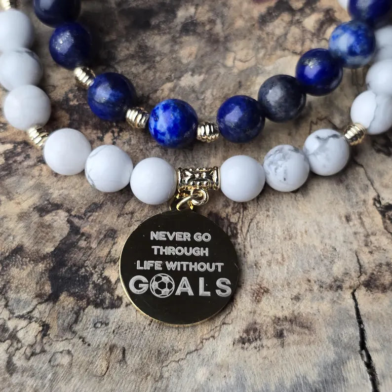Custom Women's Soccer Team Beaded Bracelet